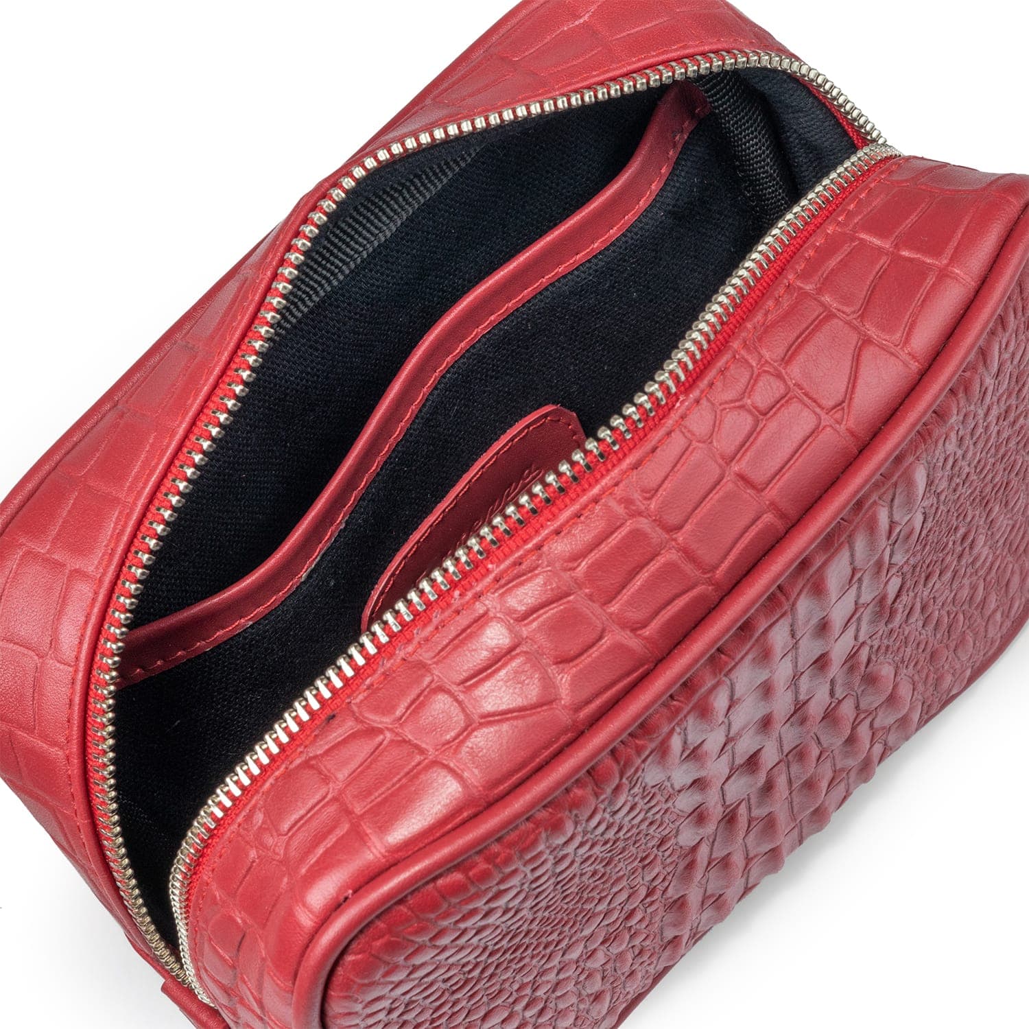 NECESER TORINO MINI COCODRILO ROJO