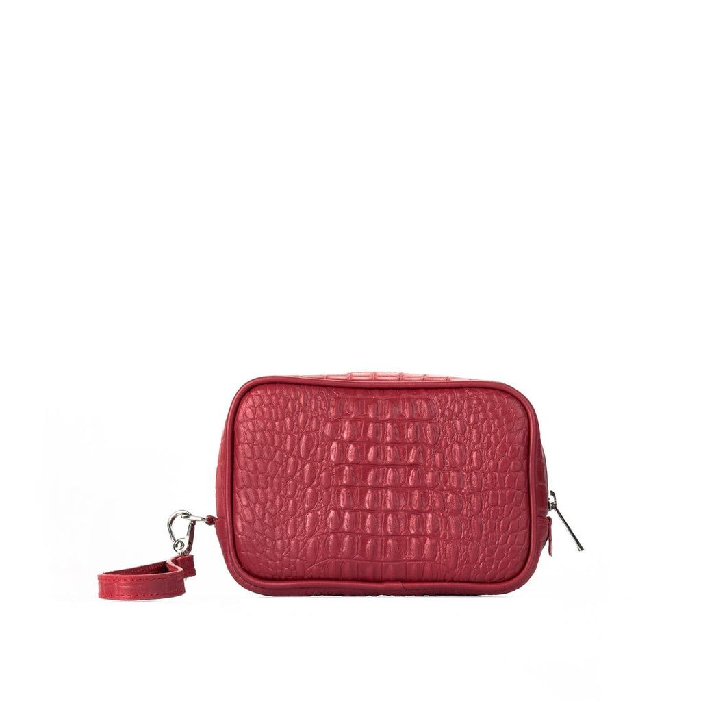 NECESER TORINO MINI COCODRILO ROJO